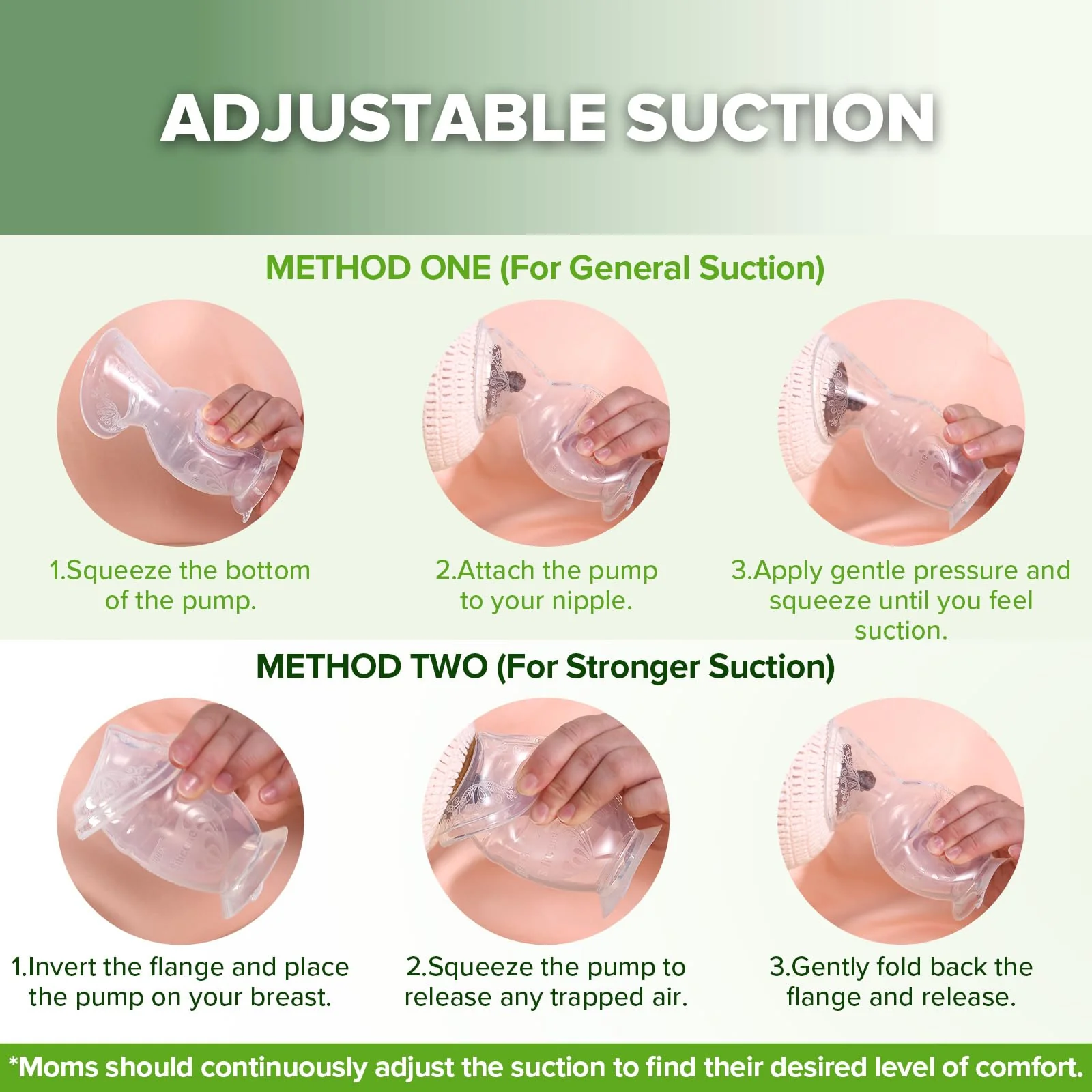 Generation 2 100/150ml Silicone Breast Pump with Suction Base - Image 6