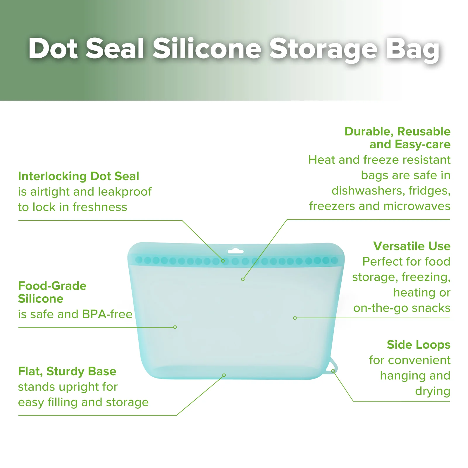 Dot Seal Silicone Storage Bag Set - Image 5