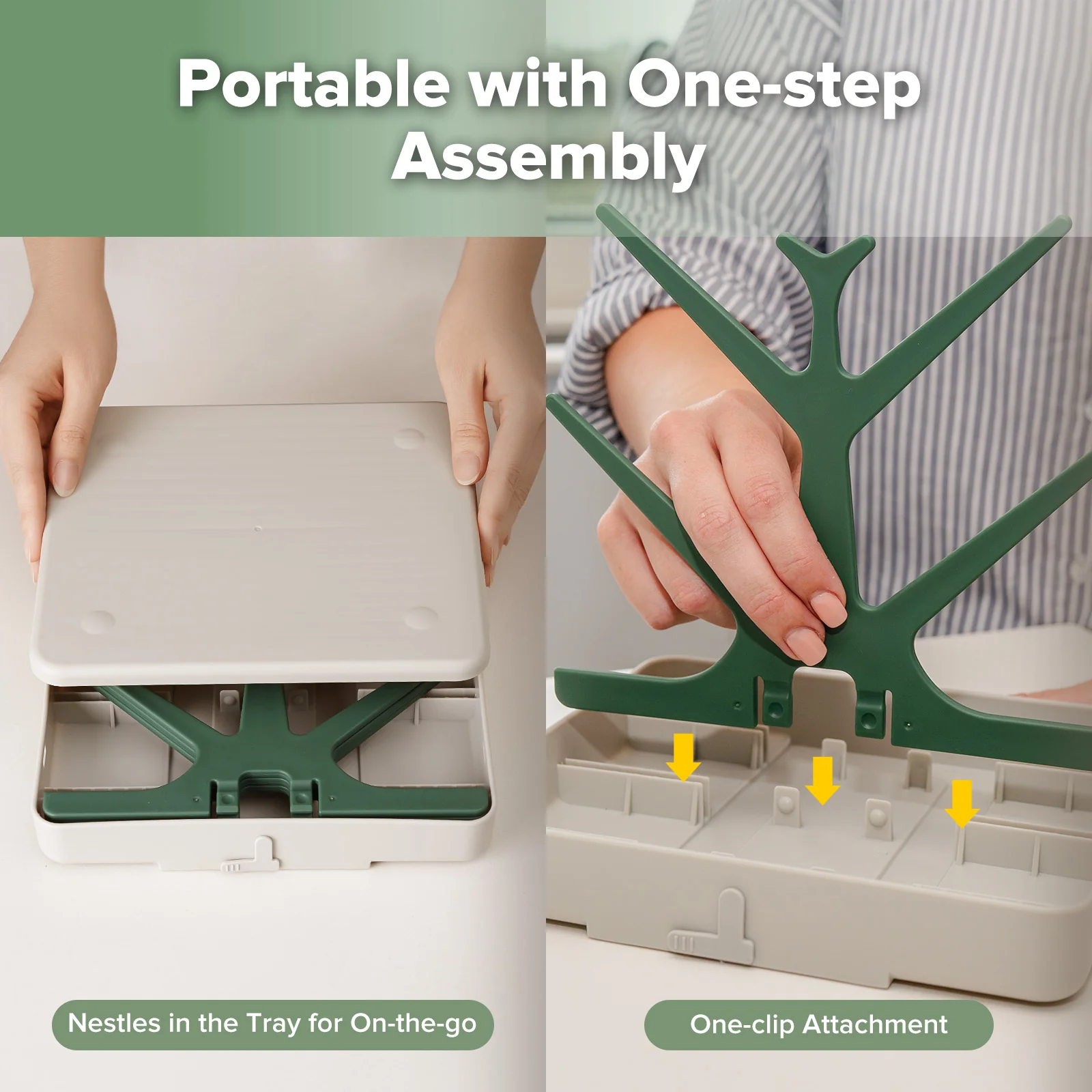 Easy-store Drying Tree & Tray Set - Image 6
