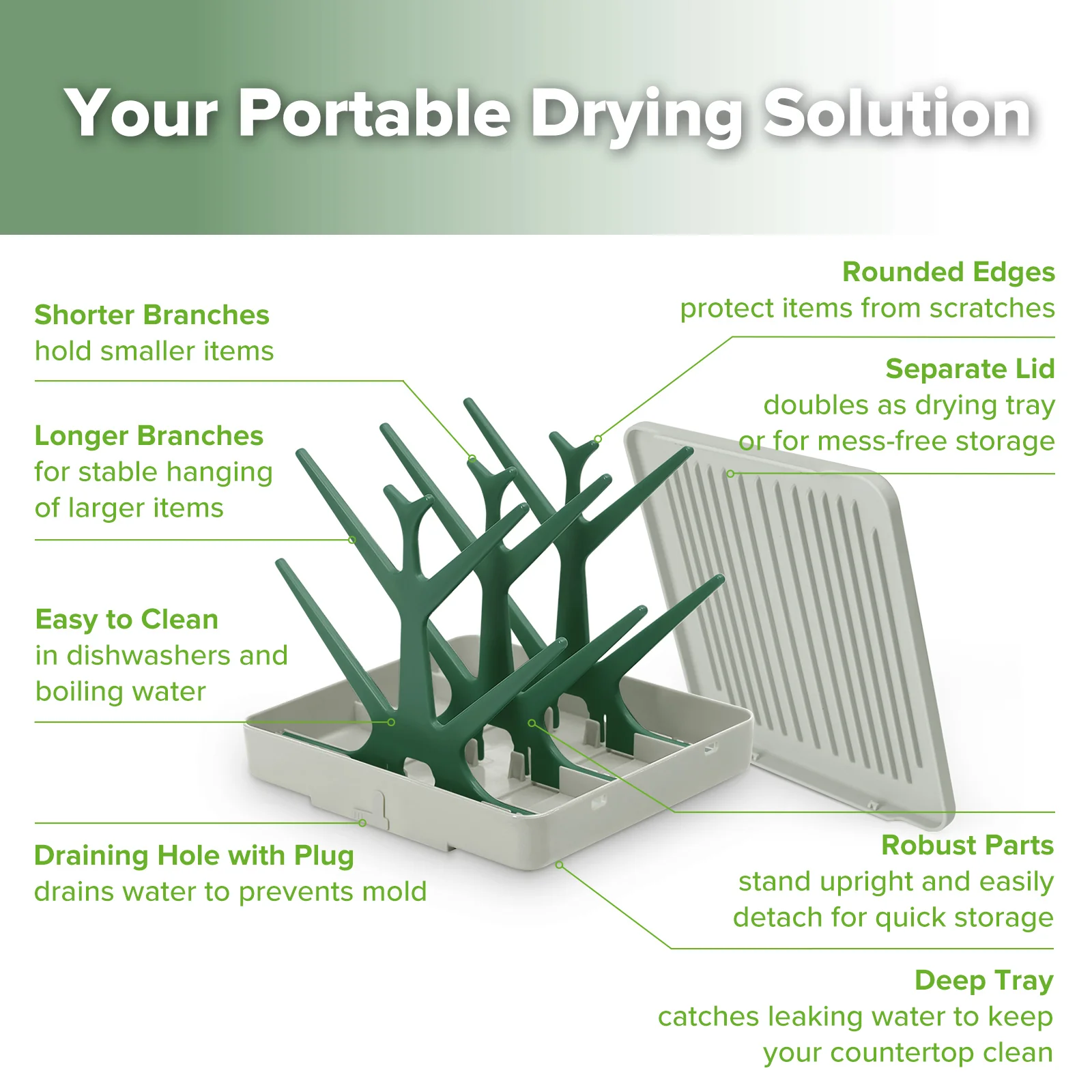 Easy-store Drying Tree & Tray Set - Image 7