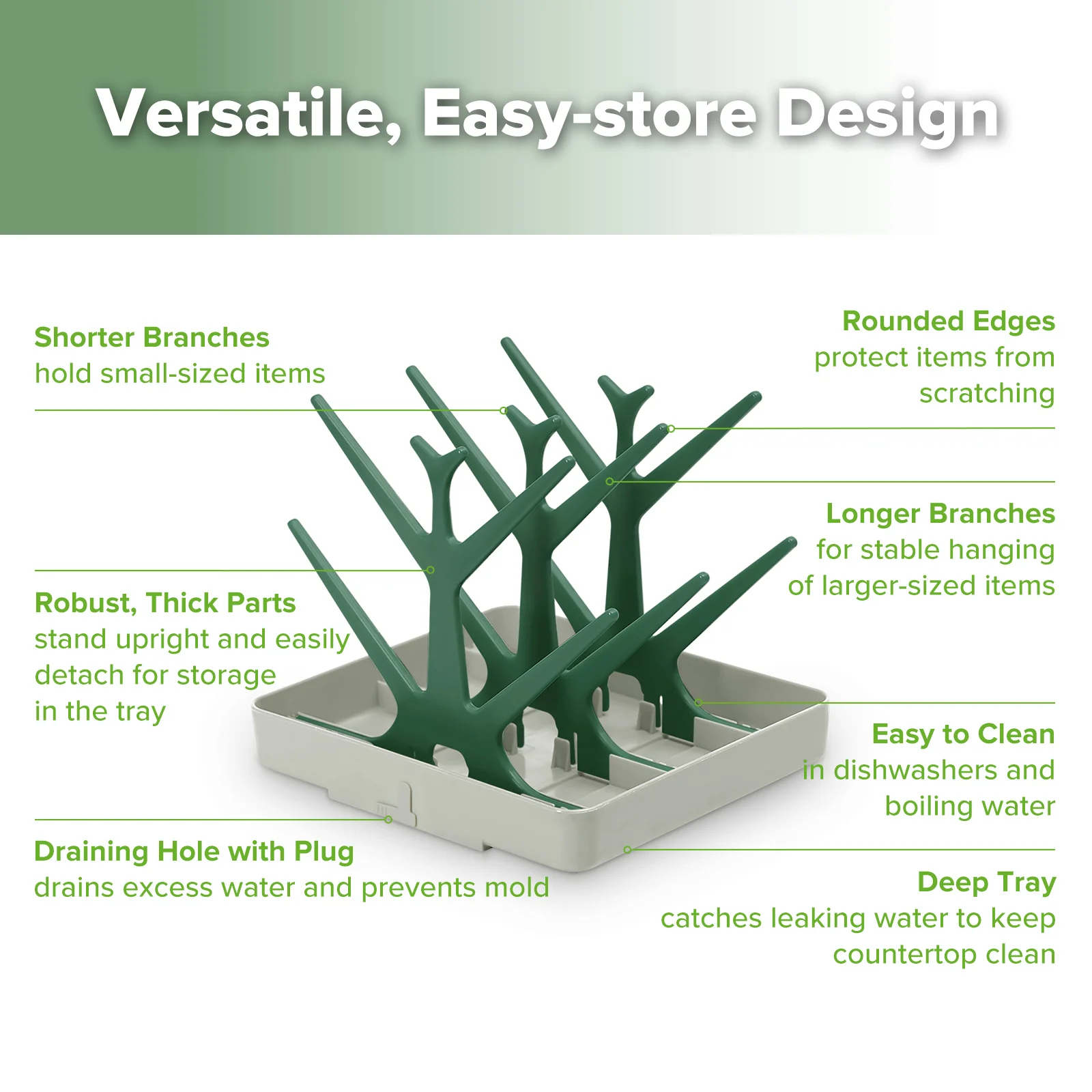Easy-store Drying Tree & Tray Set - Image 4