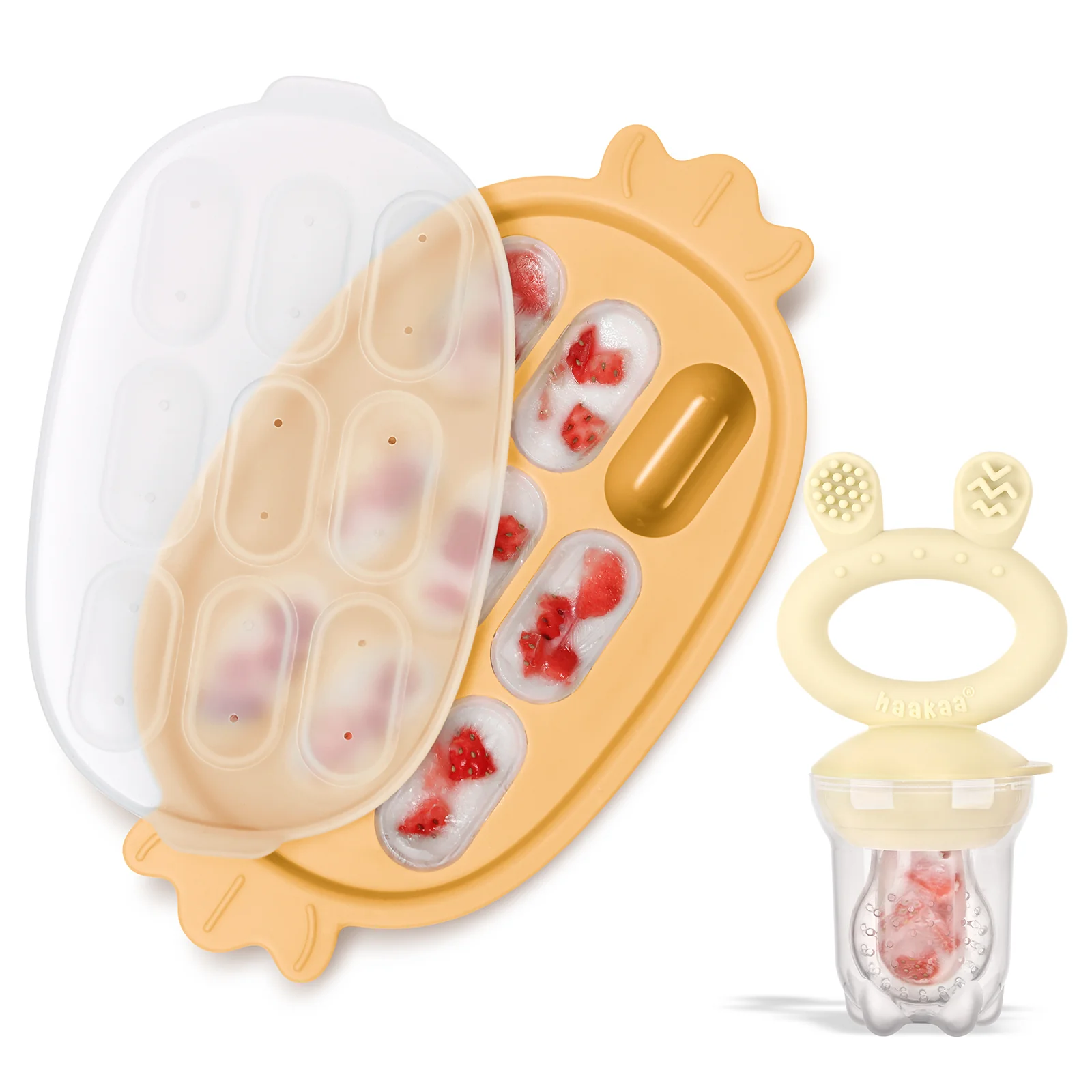 Fresh Food Feeder and Silicone Nibble Tray Set - Image 8