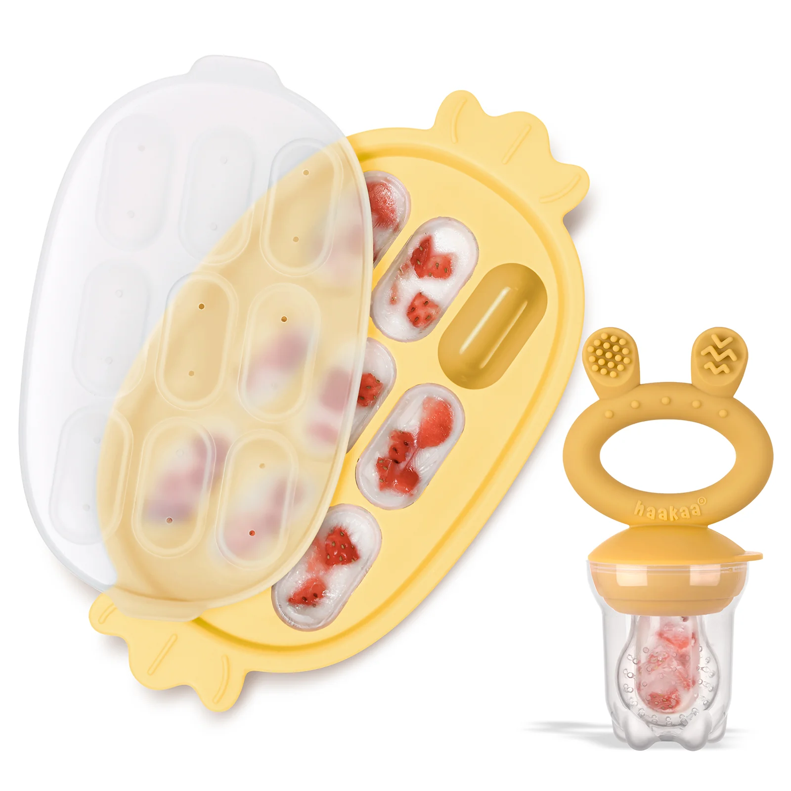 Fresh Food Feeder and Silicone Nibble Tray Set - Image 9