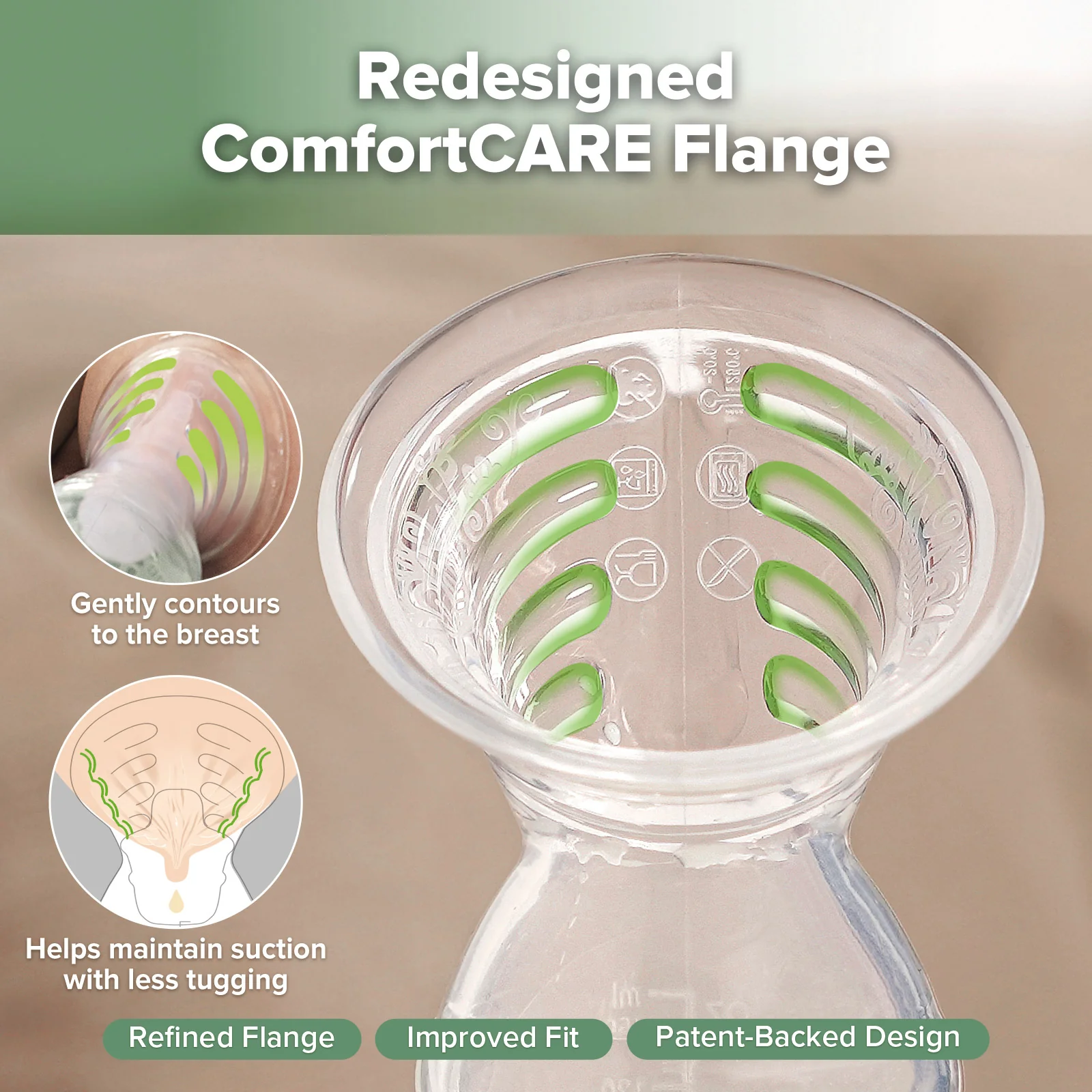 Gen. 2+ Silicone Manual Breast Pump + SpillGUARD Insert - Image 3