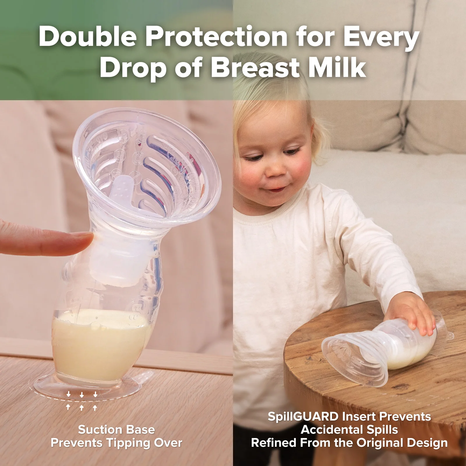 Gen. 2+ Silicone Manual Breast Pump + SpillGUARD Insert - Image 7