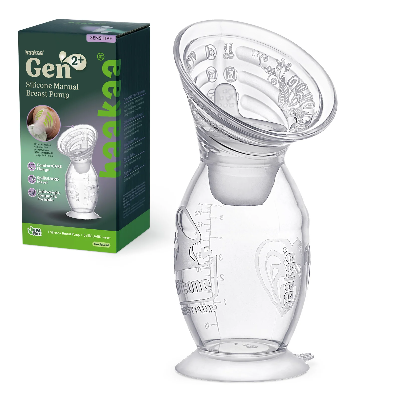 Gen. 2+ Silicone Manual Breast Pump + SpillGUARD Insert - Image 9