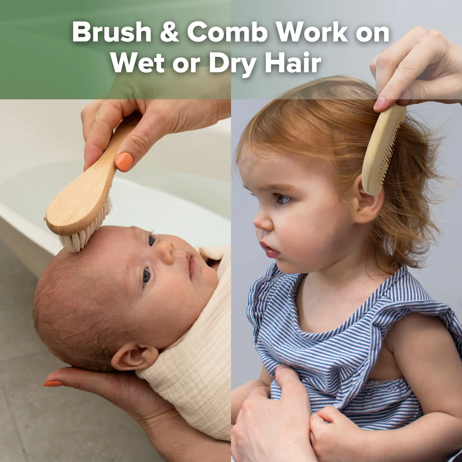 Wool Baby Hairbrush - Image 6