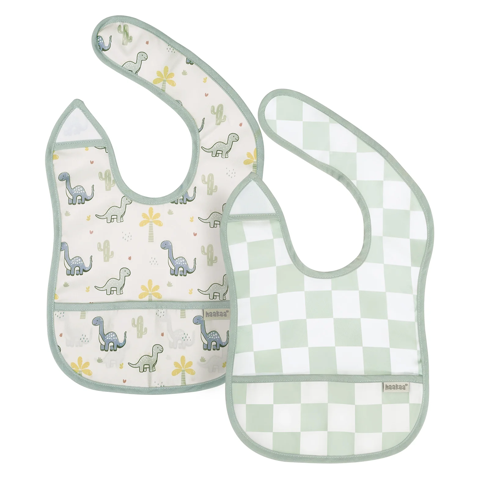 Haakaa Easy-fold Baby Bib - 2pcs - Image 10