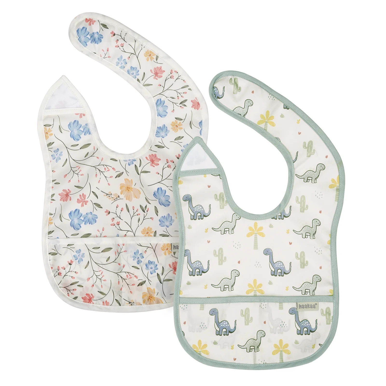 Haakaa Easy-fold Baby Bib - 2pcs - Image 12