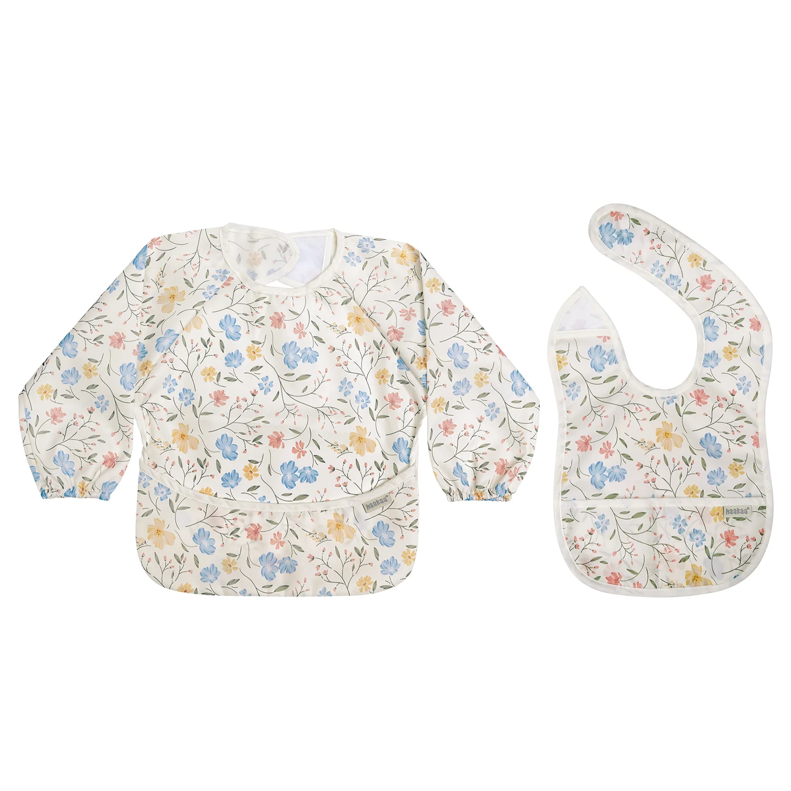 Haakaa Mess-free Smock & Bib Set - Image 11