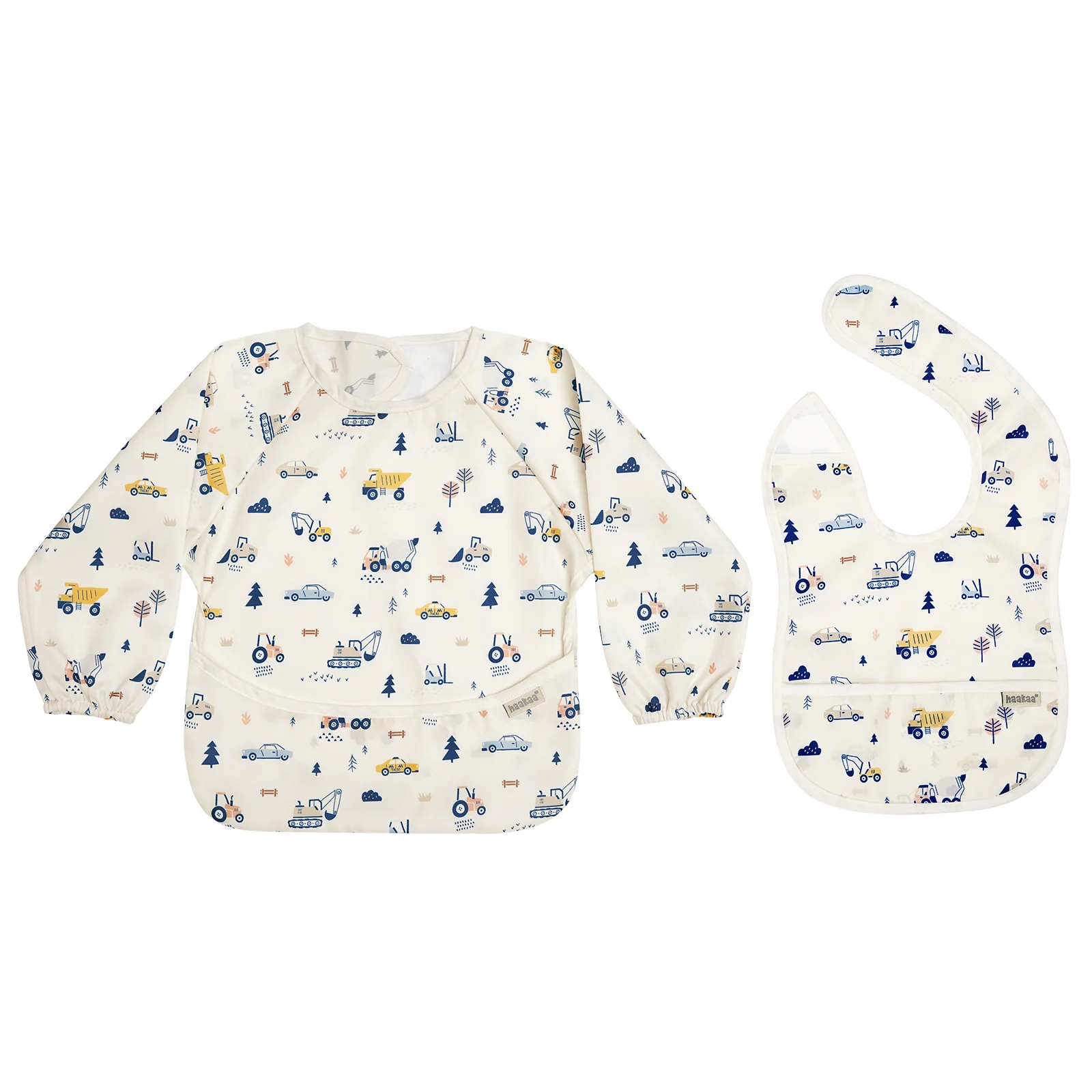 Haakaa Mess-free Smock & Bib Set - Image 12