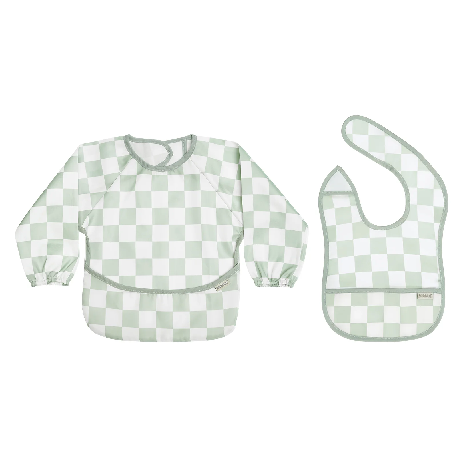 Haakaa Mess-free Smock & Bib Set - Image 13