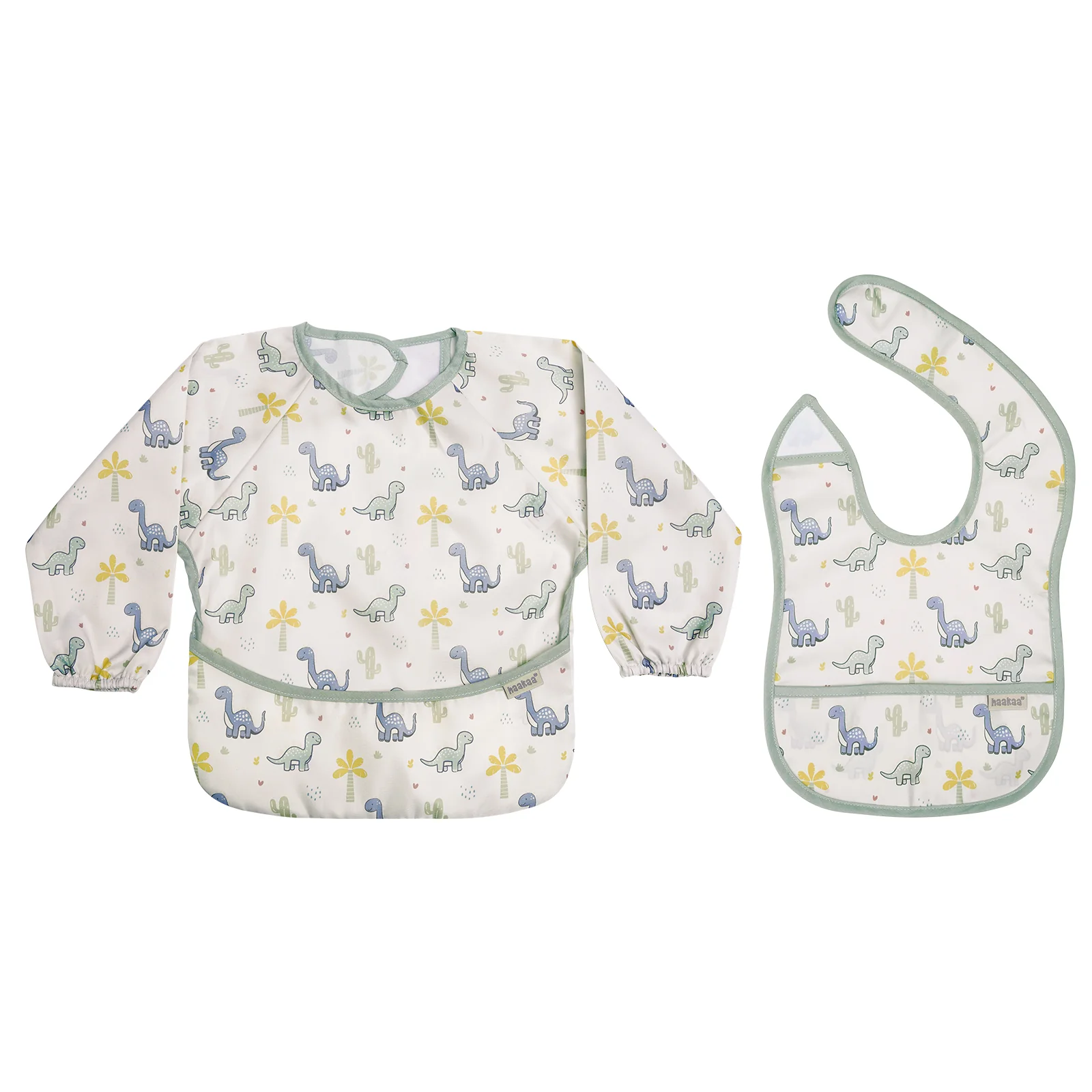 Haakaa Mess-free Smock & Bib Set - Image 14