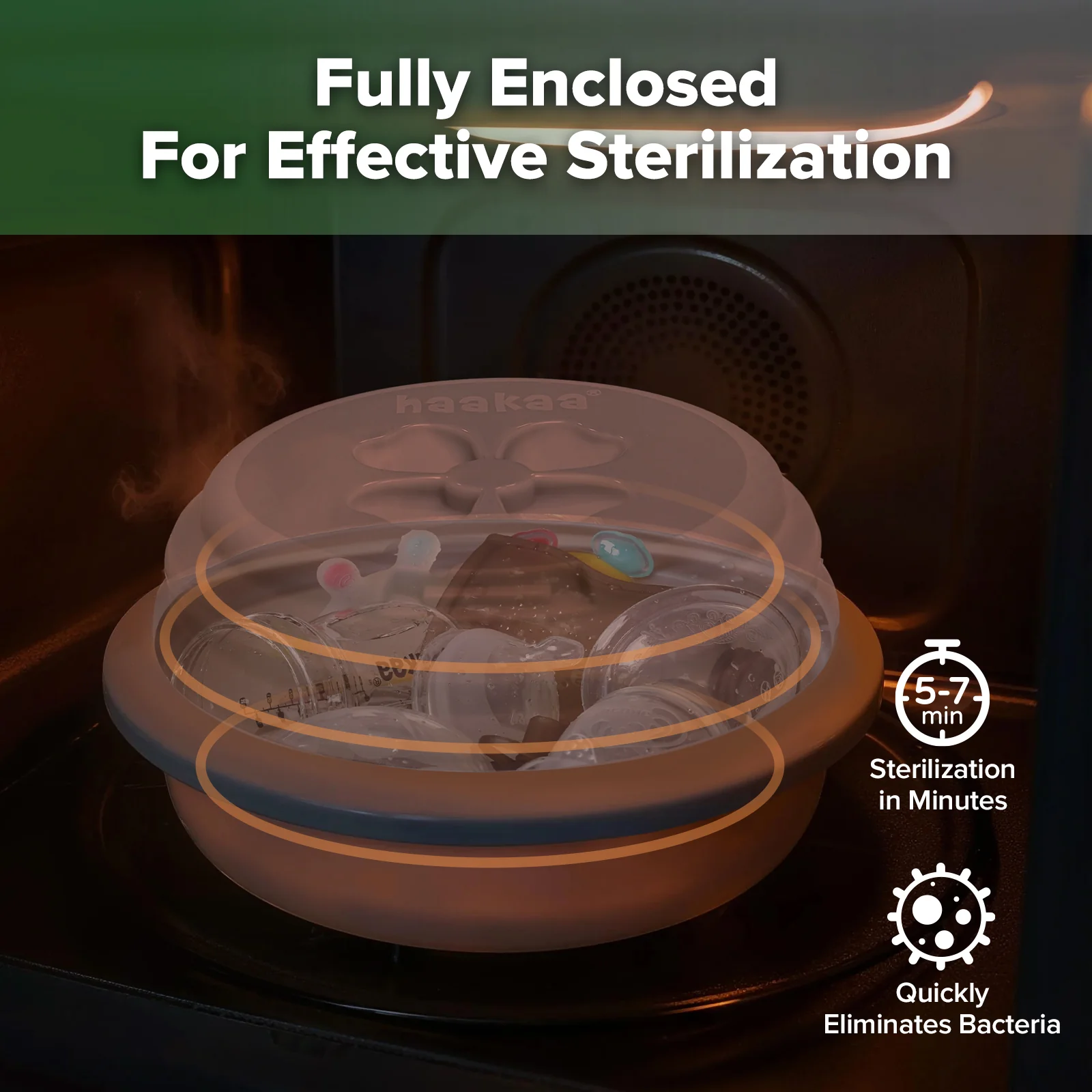 Multipurpose Silicone Microwave Steriliser & Steamer - Image 3