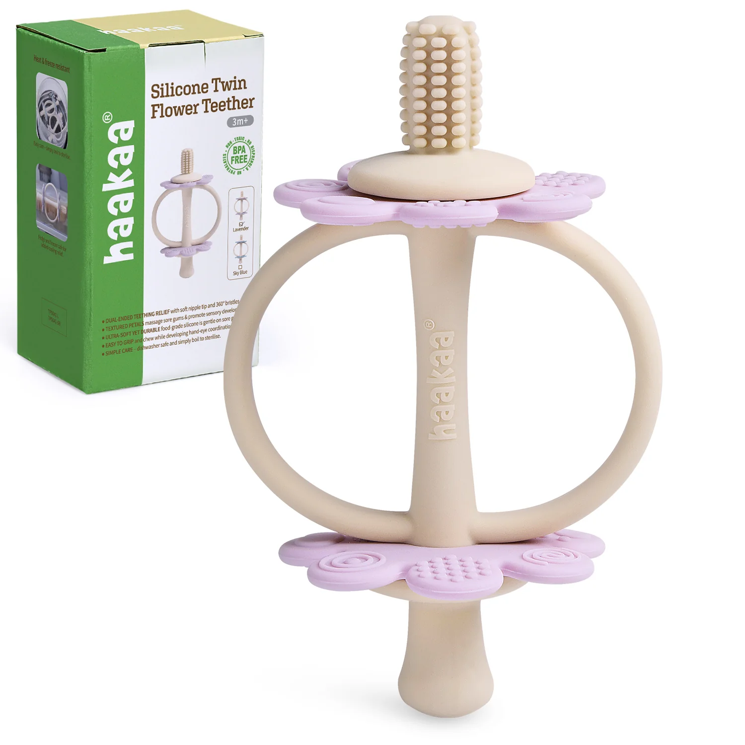 Silicone Twin Flower Teether - Image 10