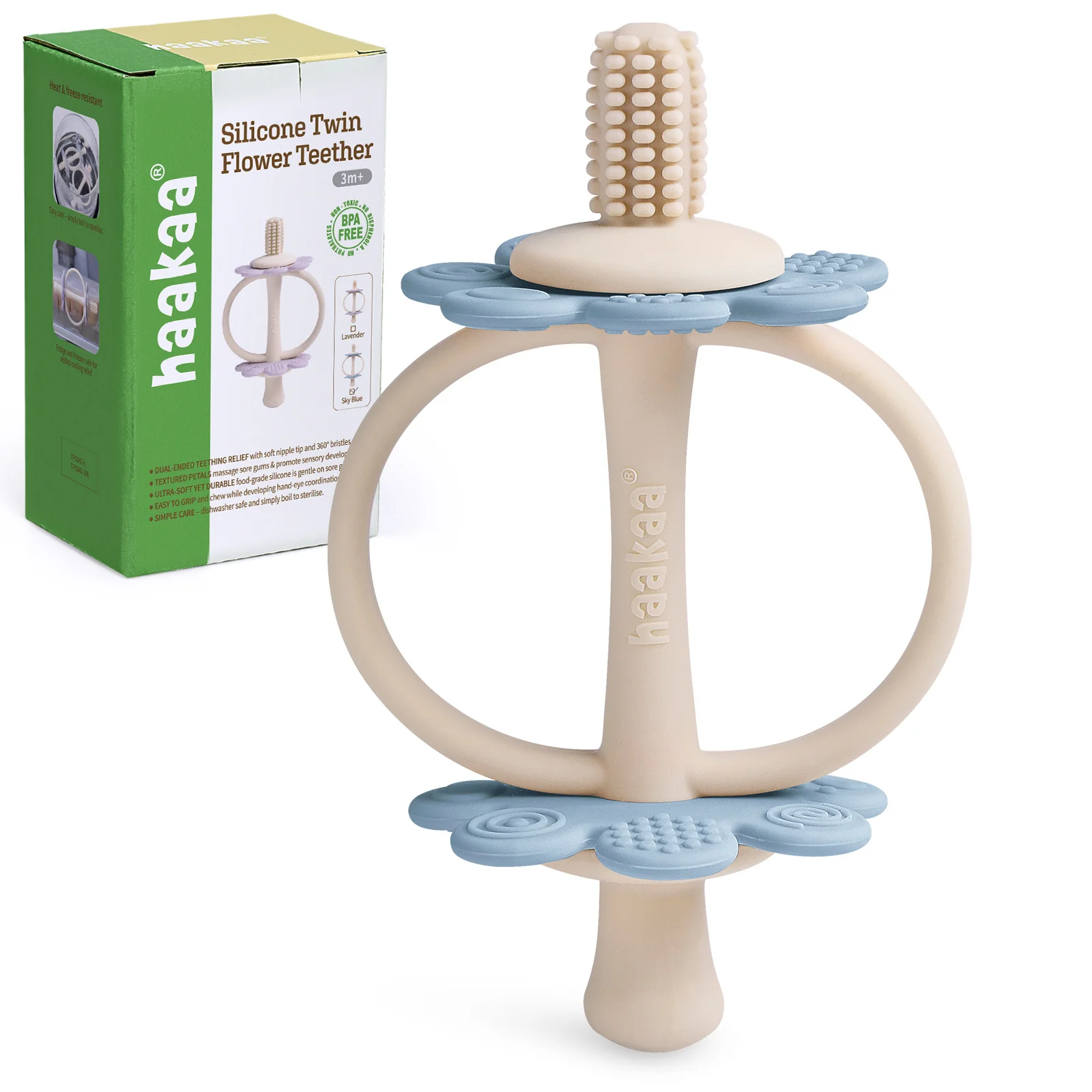 Silicone Twin Flower Teether - Image 11