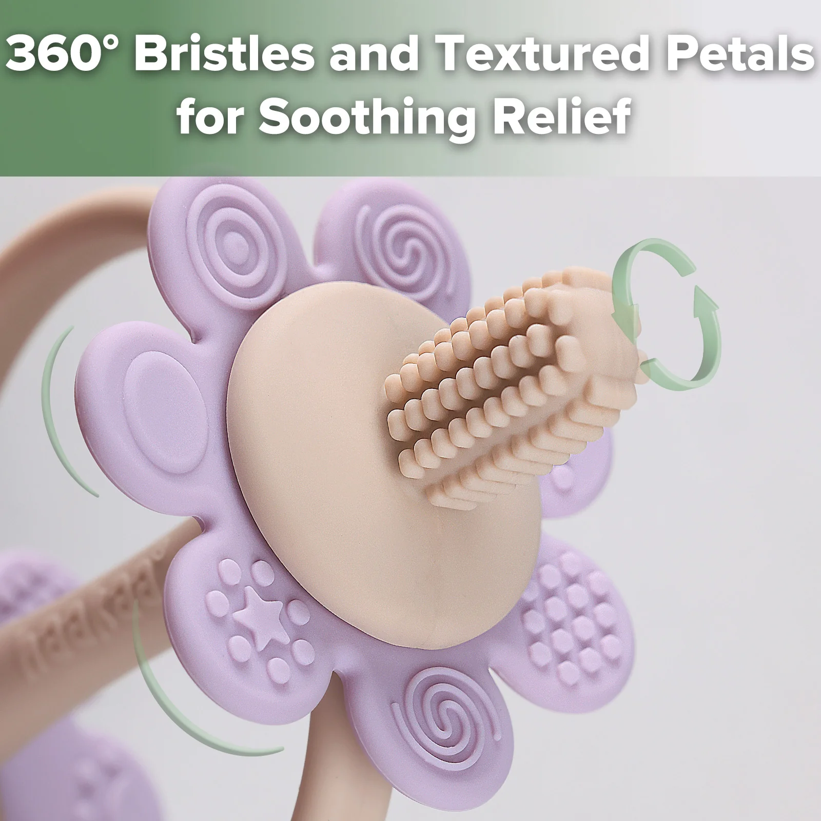 Silicone Twin Flower Teether - Image 3