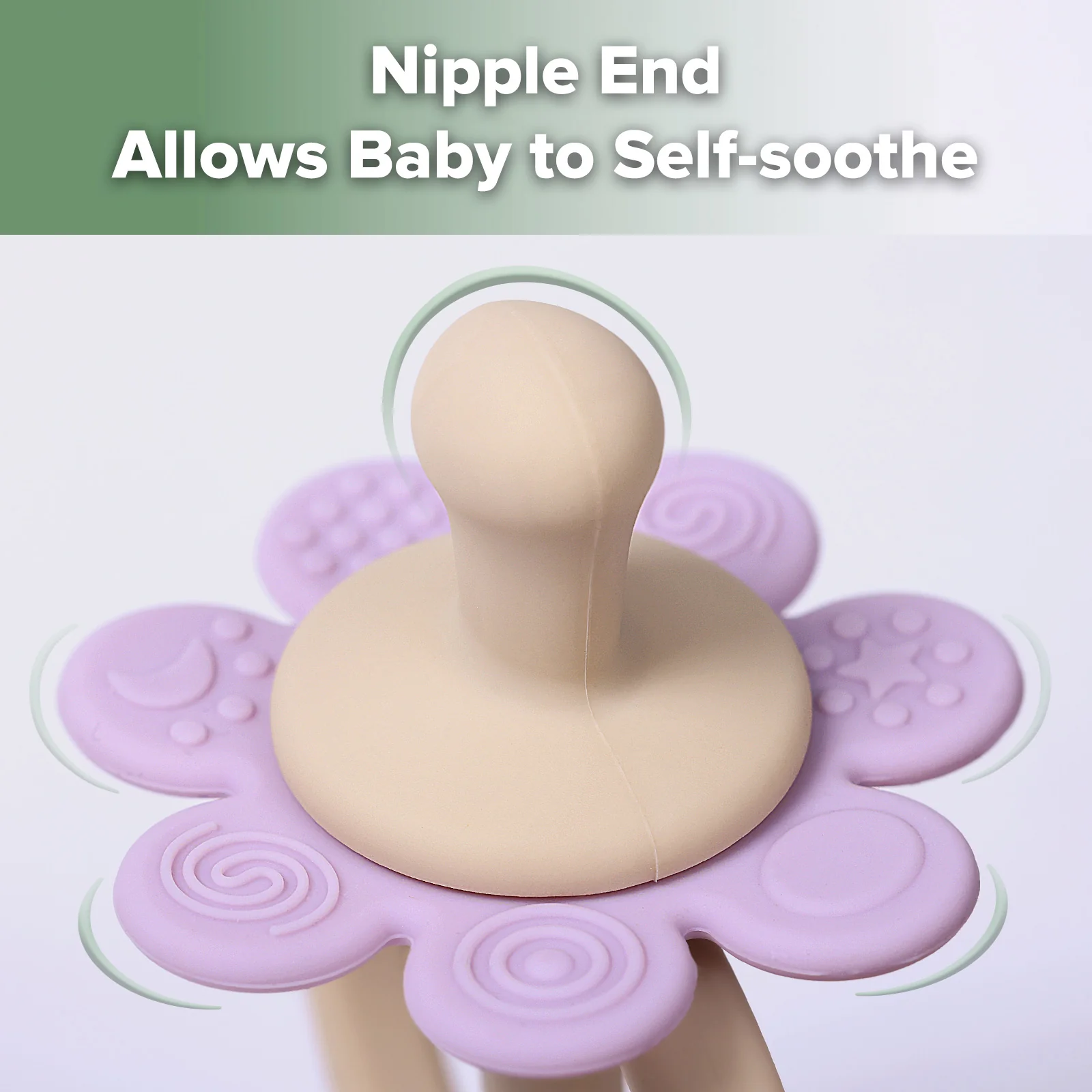 Silicone Twin Flower Teether - Image 4