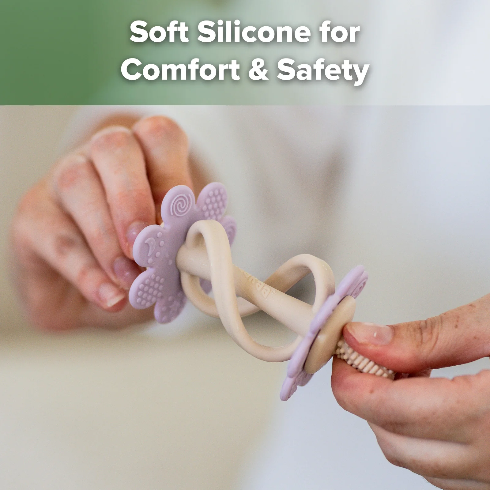 Silicone Twin Flower Teether - Image 7