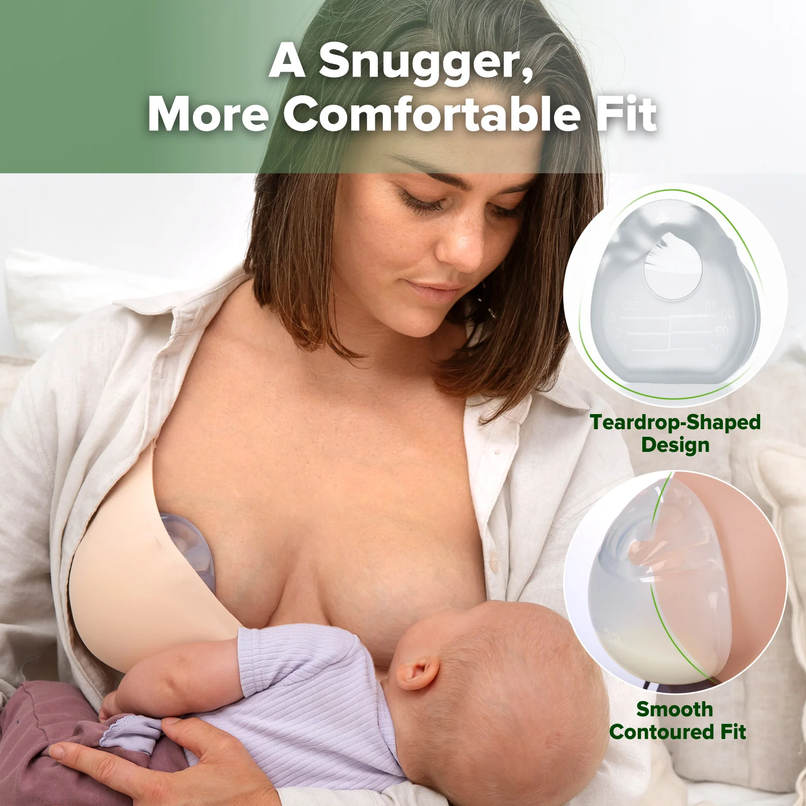 Halo Silicone Breastmilk Collector (90ml) - Image 5