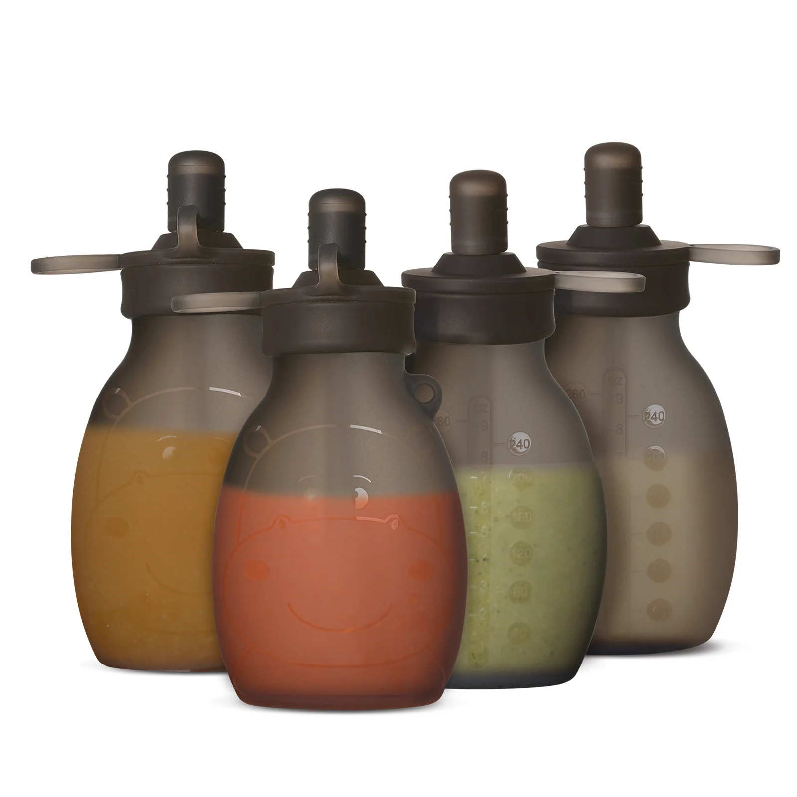 Hippo Wide Opening Silicone Goody Pouch - 260ml - Image 2