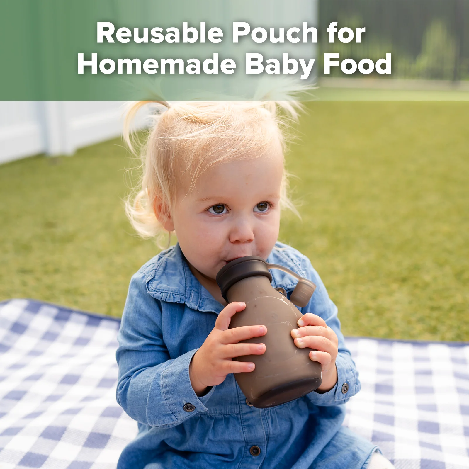 Hippo Wide Opening Silicone Goody Pouch - 260ml - Image 3