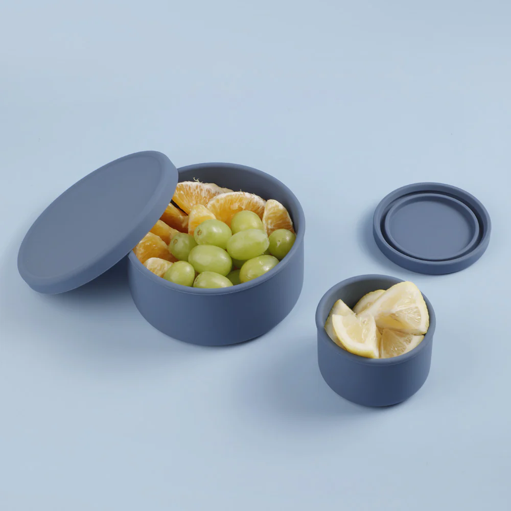 Round Silicone Food Container Set (2pcs) - Image 4