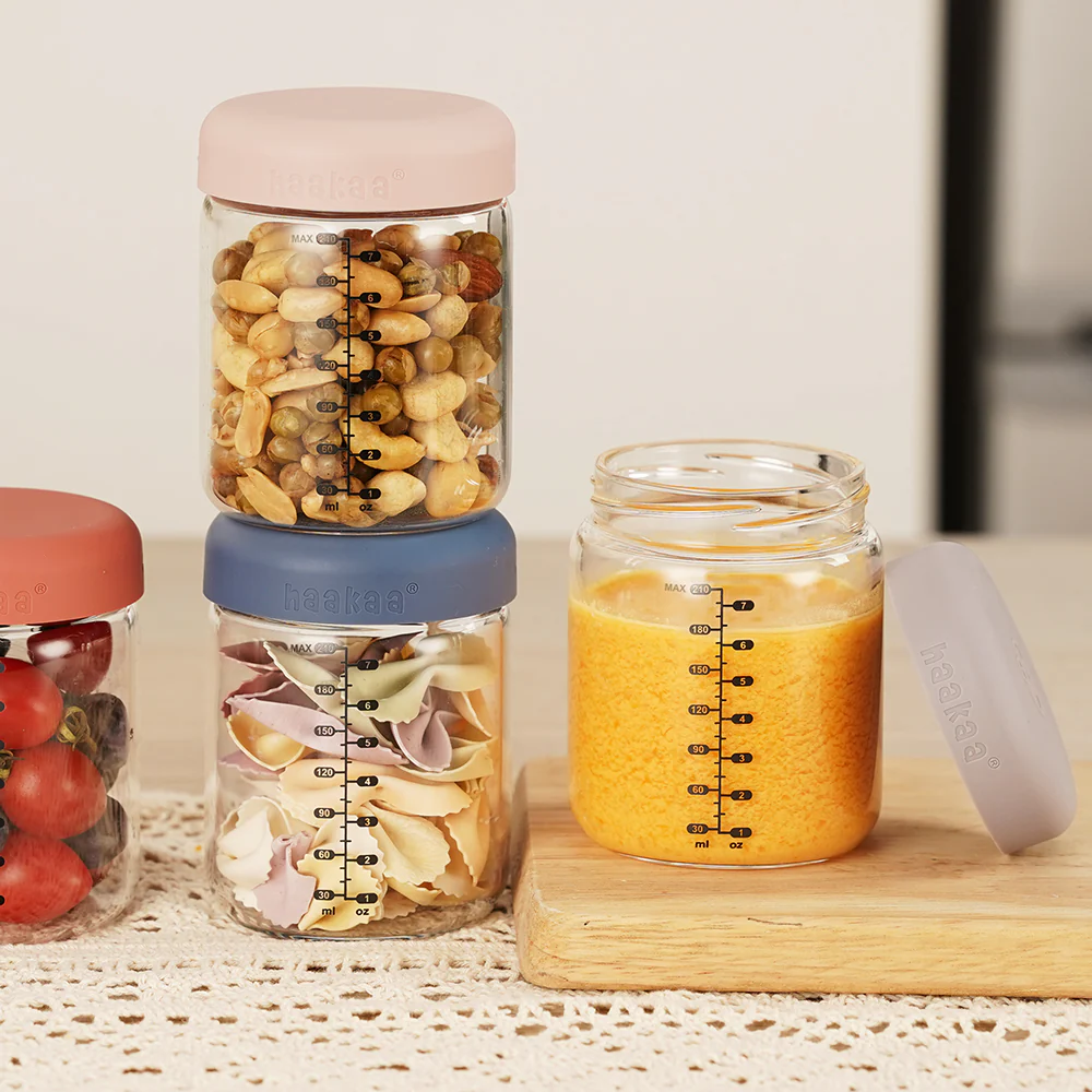 Sealed Glass Storage Jar Set - 210ml - Image 5