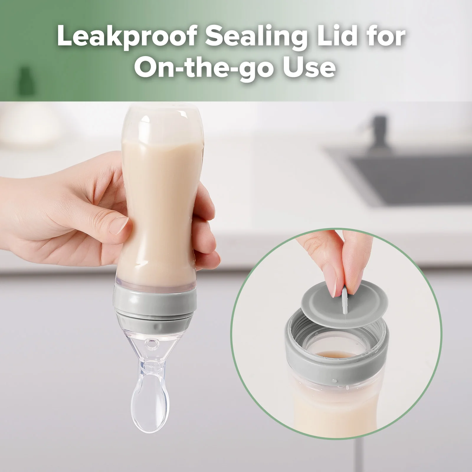 Silicone Baby Food Dispensing Spoon (120ml) - Image 6