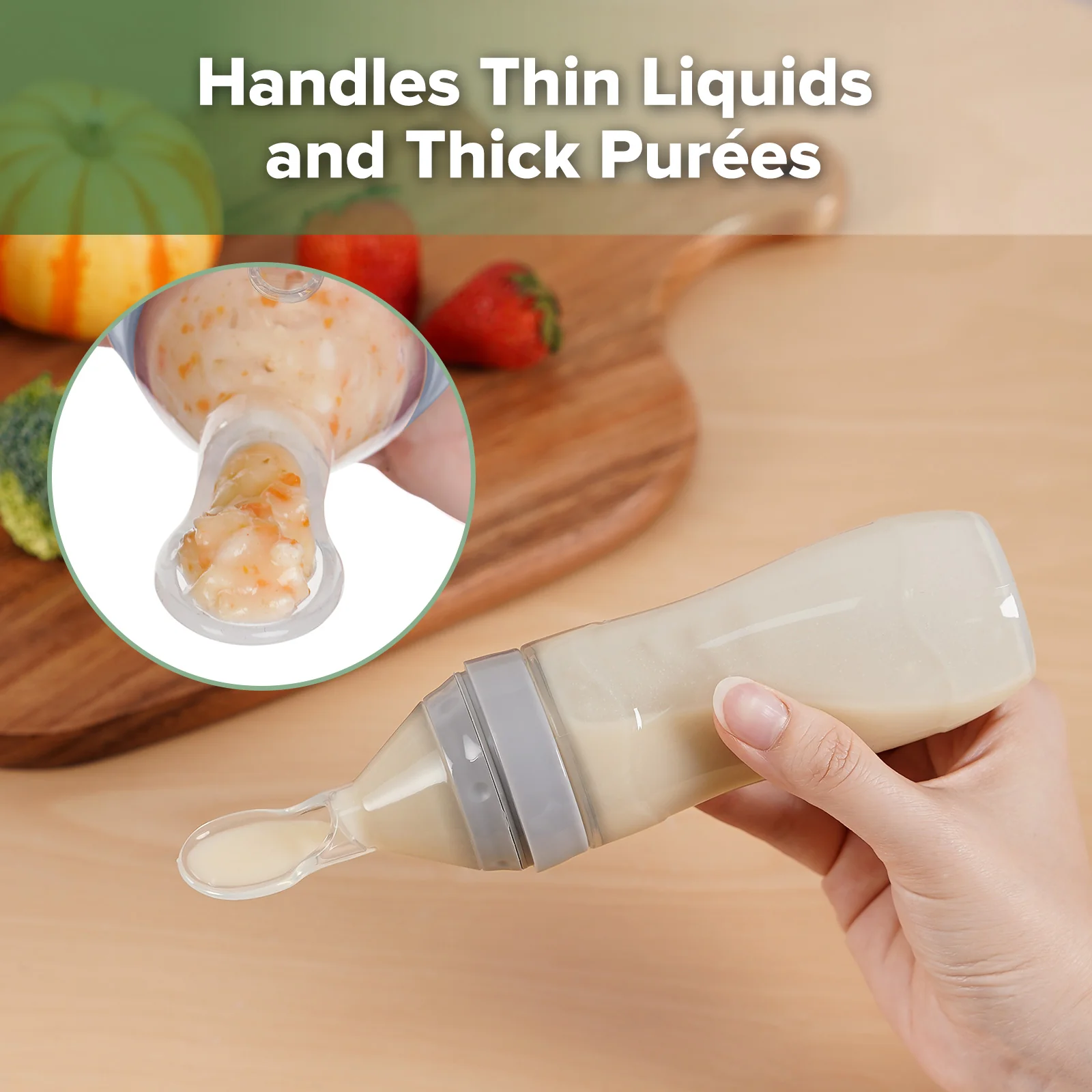 Silicone Baby Food Dispensing Spoon (120ml) - Image 7