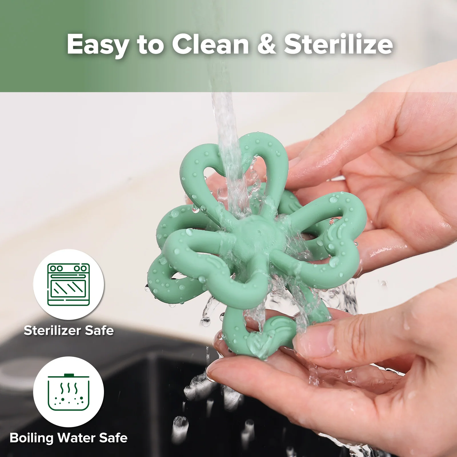 Silicone Clover Teether - Image 8
