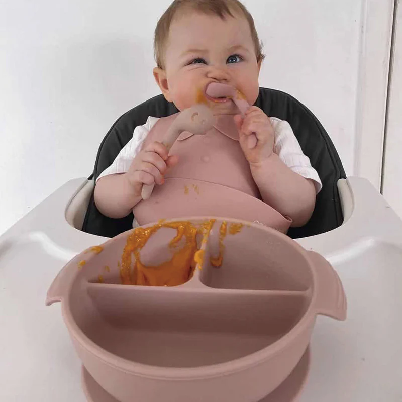 Silicone Divided Suction Bowl - Image 3