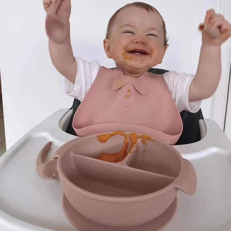 Silicone Divided Suction Bowl - Image 4