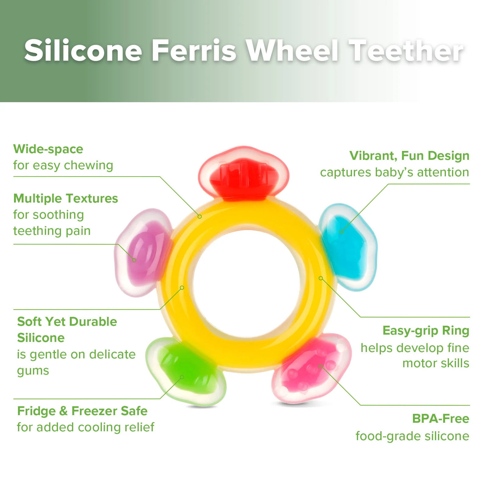 Silicone Ferris Wheel Teether - Image 4