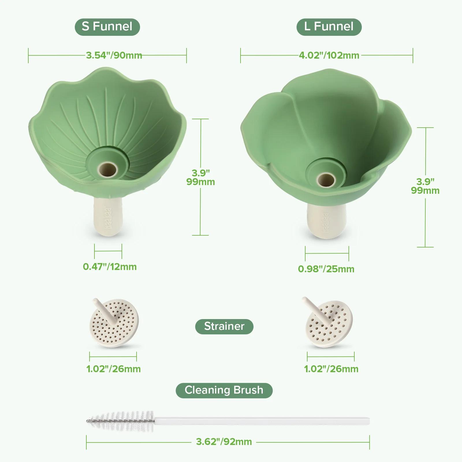 Silicone Flower Funnel Set - Image 11