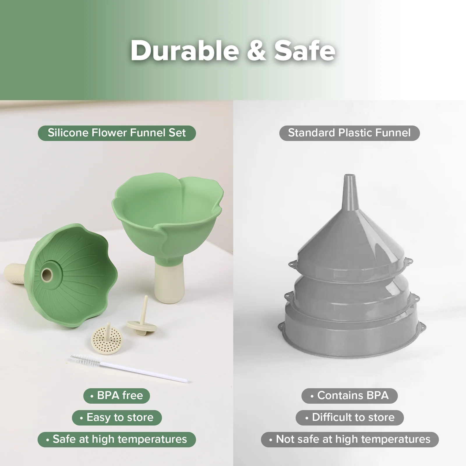 Silicone Flower Funnel Set - Image 8