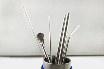 Stainless Steel Straws (3pcs) - Image 5